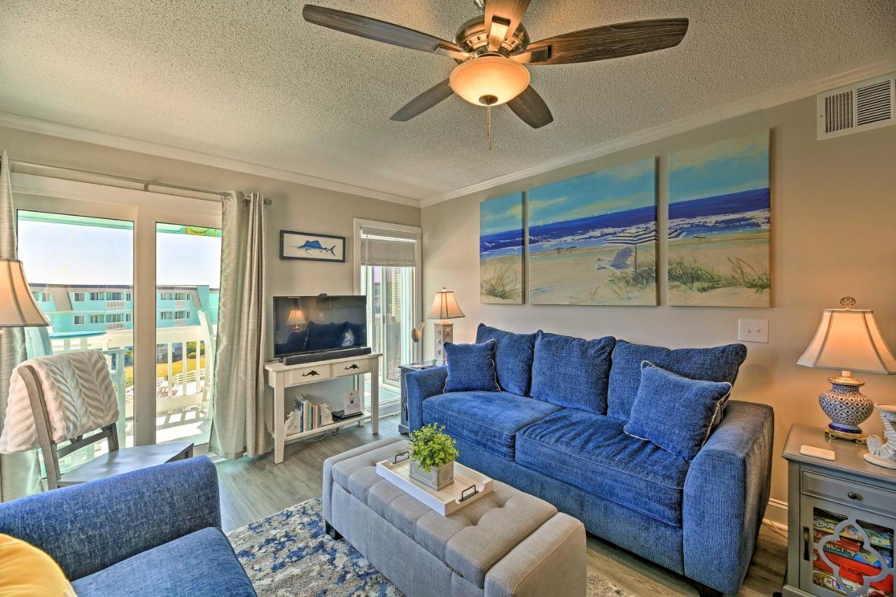 Walk To Beach Ocean-View Atlantic Beach Condo! Eksteriør billede